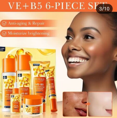 Kit VitaminaE+B5💊 - Caja De Lujo Bioaqua x6 Productos - Una Piel Visiblemente más Joven 💖