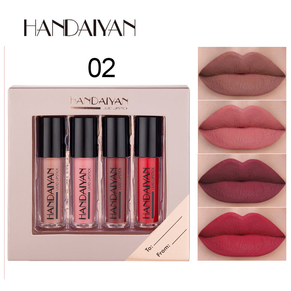 SET DE LABIALES HANDAIYAN x4 UND💄💋