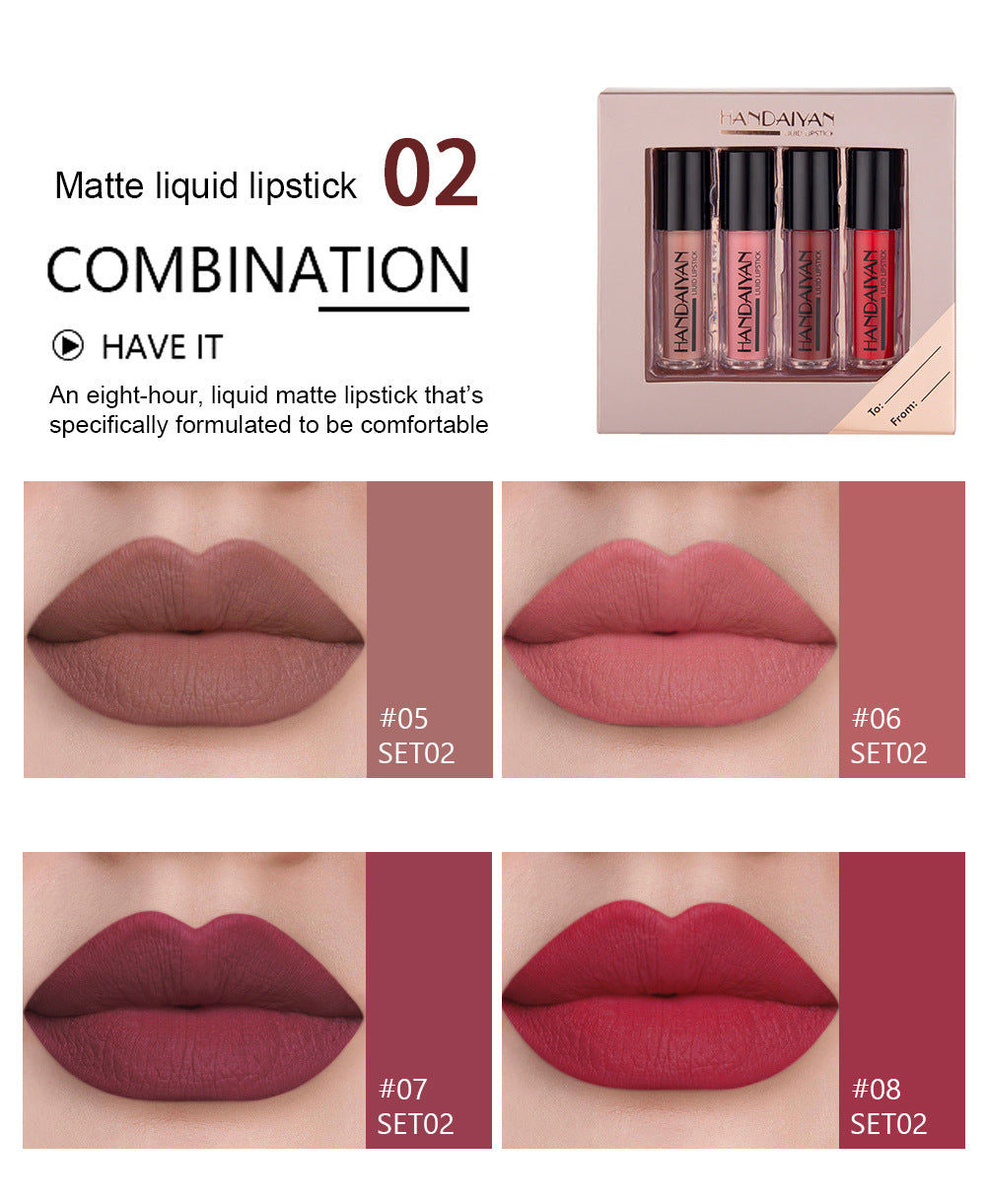 SET DE LABIALES HANDAIYAN x4 UND💄💋