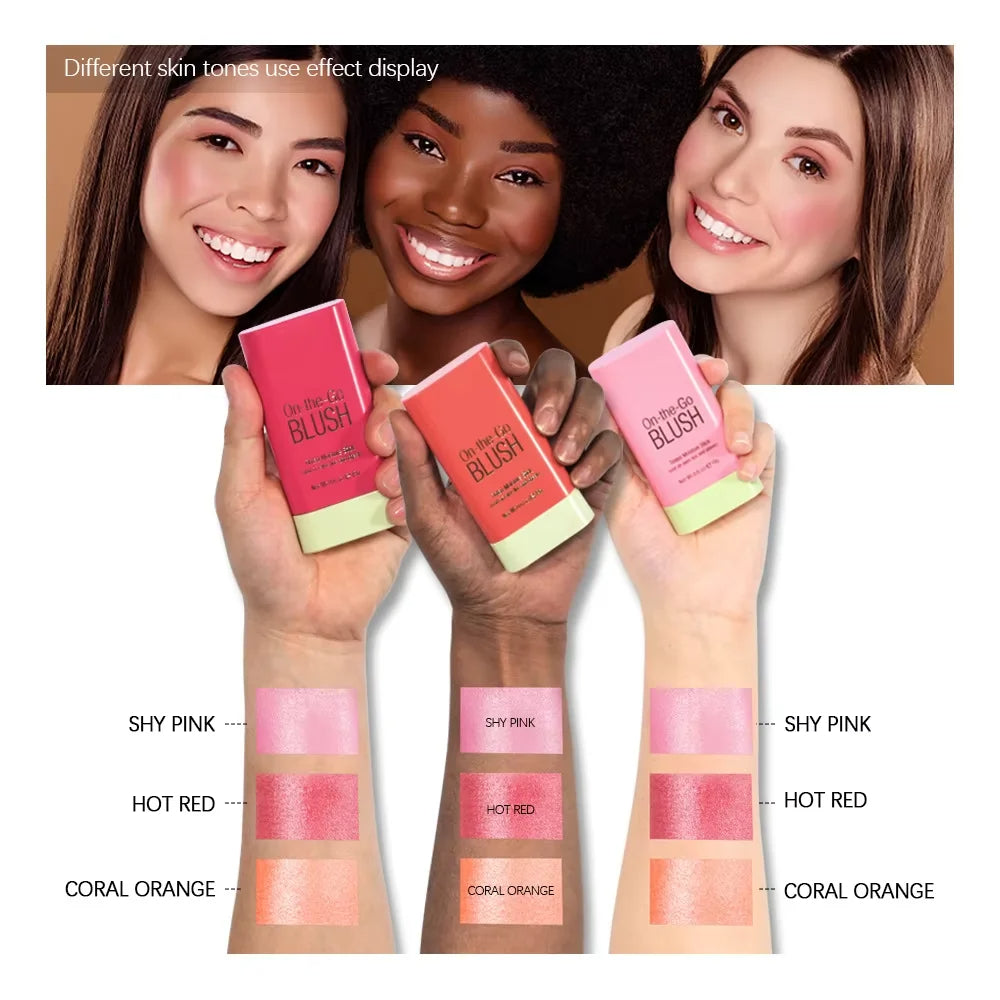 💖 Nuevo Blush en Stick On-the-Go - Rubor 3 EN 1💖🍑🌸