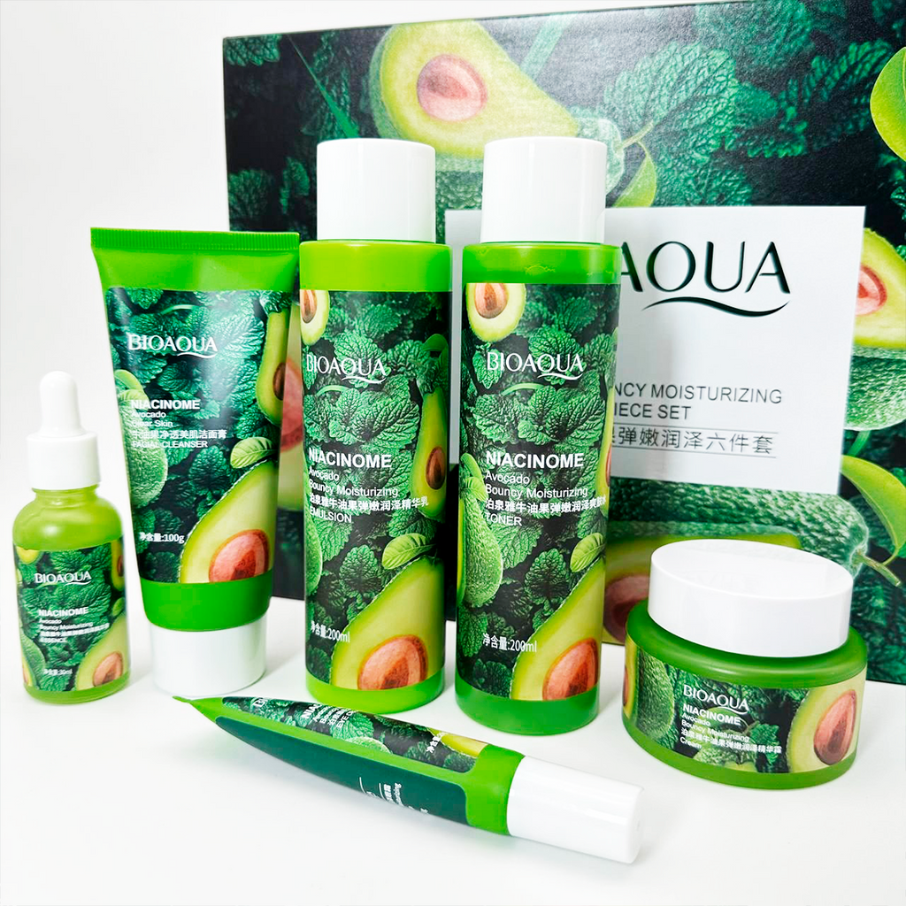 Kit Aguacate Bioaqua🥑- Caja De Lujo x6 Productos - Piel Radiante Todos los Días 🥑✨