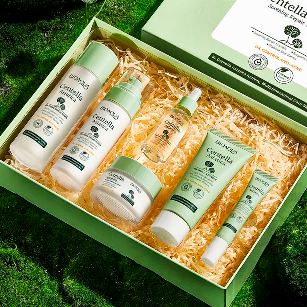 Kit Centella Bioaqua🍀 – Antiinflamatorias Antioxidantes Cicatrizantes - Caja De Lujo x6 Productos – Cuidado Facial – SkinCare