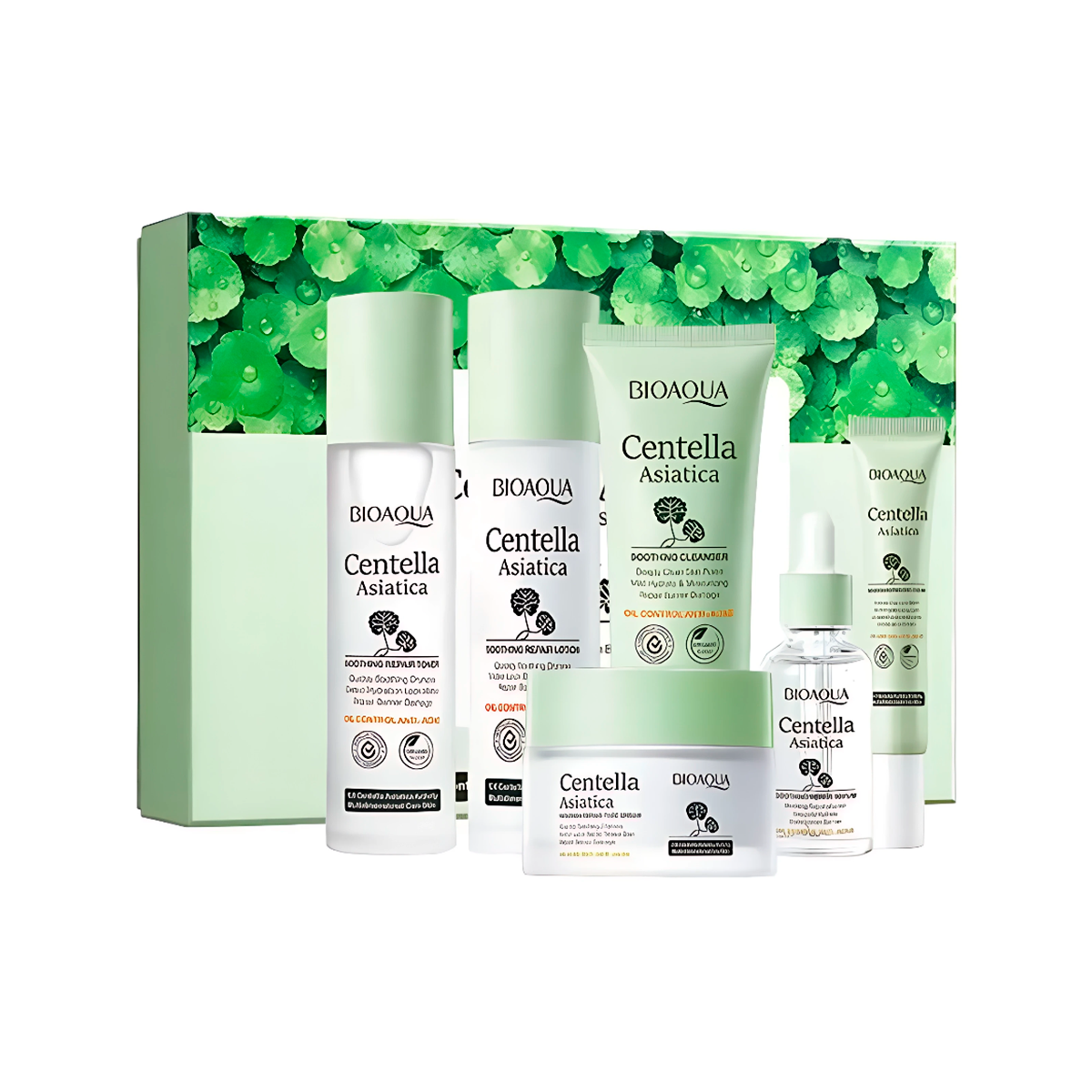 Kit Centella Bioaqua🍀 – Antiinflamatorias Antioxidantes Cicatrizantes - Caja De Lujo x6 Productos – Cuidado Facial – SkinCare