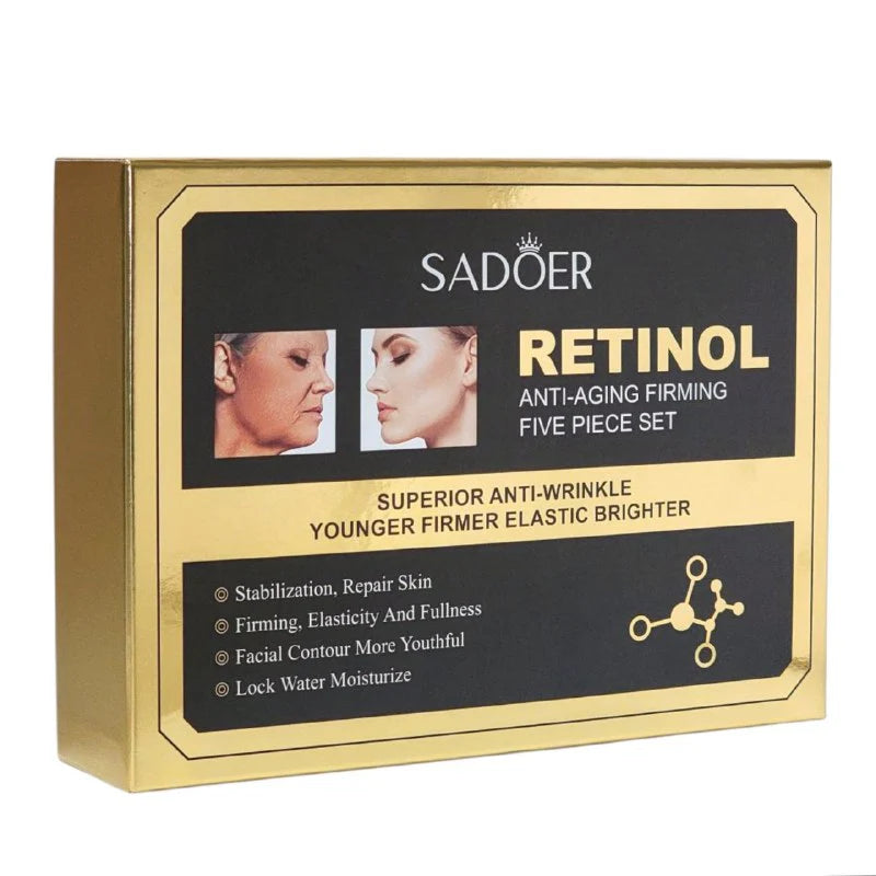 Kit Retinol Sadoer®️🪄- Renovación Celular - Caja De Lujo x5 Productos