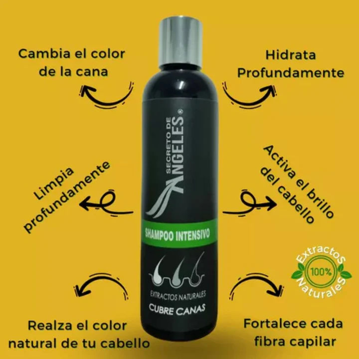 Kit Cubre-Canas Secreto de Angeles🪽 – Color, Fuerza y Revitalización Capilar 3-en-1🌿✨