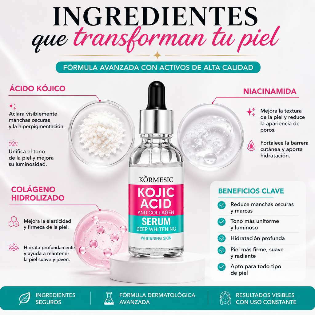 🧴Promoción 2 por 1 - Serum Facial Aclarante KOJIC🧪 x 2 UNIDADES💧🌟