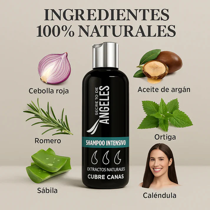 Kit Cubre-Canas Secreto de Angeles🪽 – Color, Fuerza y Revitalización Capilar 3-en-1🌿✨
