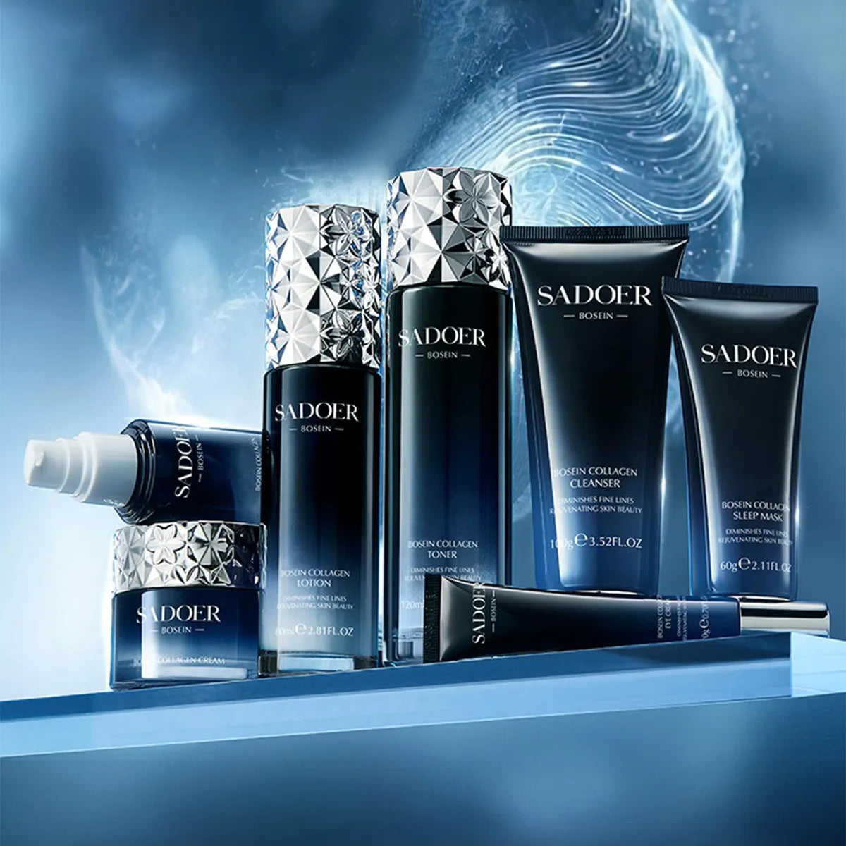 Kit Luxury Sadoer®️💎-Caja De Lujo x7 Productos🖤💙