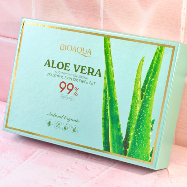 Kit 99% Aloe VERA Bioaqua ®️🪴- Caja De Lujo x6 Productos -  Hidratante, Cicatrizante y Regeneradora