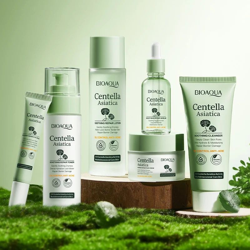 Kit Centella Bioaqua🍀 – Antiinflamatorias Antioxidantes Cicatrizantes - Caja De Lujo x6 Productos – Cuidado Facial – SkinCare