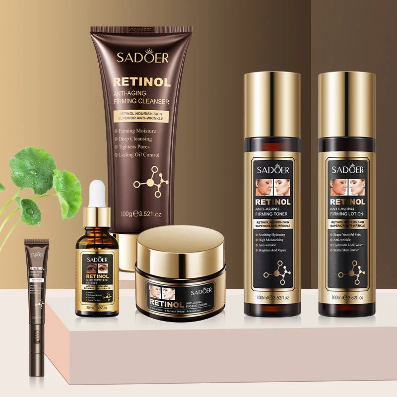 Kit Retinol Sadoer®️🪄- Renovación Celular - Caja De Lujo x5 Productos