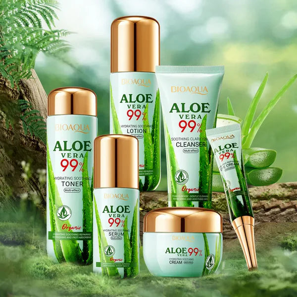 Kit 99% Aloe VERA Bioaqua ®️🪴- Caja De Lujo x6 Productos -  Hidratante, Cicatrizante y Regeneradora