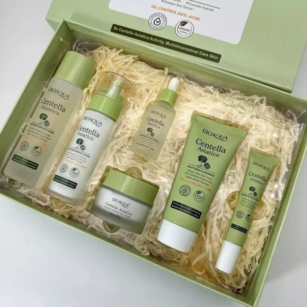 Kit Centella Bioaqua🍀 – Antiinflamatorias Antioxidantes Cicatrizantes - Caja De Lujo x6 Productos – Cuidado Facial – SkinCare