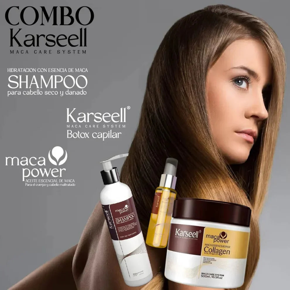 🧴Karseell Pack Cuidado Capilar Completo ¡La Transformación TOTAL! 🌿🌟